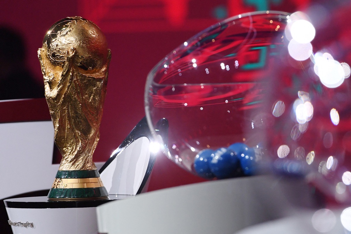 Wm 2022 Auslosung der Endrunde &amp; Lostöpfe der Gruppenauslosung (Photo by Kurt SCHORRER / FIFA / AFP) 