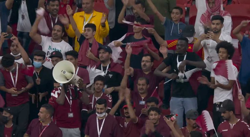 Fans von Qatar beim Arab Cup 2021