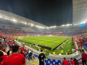 Stadion "974" bzw "Ras Abu Aboud Stadium" in Doha/Katar (Foto: eigene Quelle)