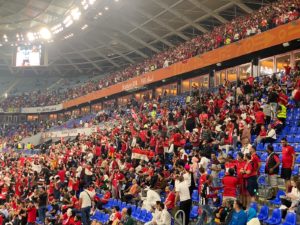 Stadion "974" bzw "Ras Abu Aboud Stadium" in Doha/Katar (Foto: eigene Quelle)