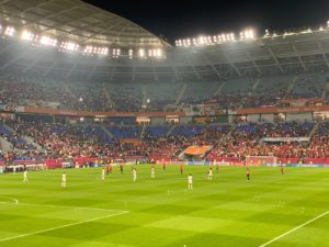 Stadion "974" bzw "Ras Abu Aboud Stadium" in Doha/Katar (Foto: eigene Quelle)