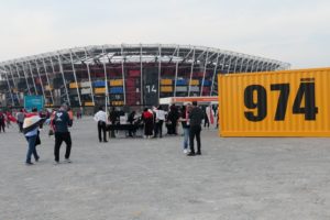 Stadion "974" bzw "Ras Abu Aboud Stadium" in Doha/Katar (Foto: eigene Quelle)