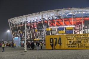 Stadion "974" bzw "Ras Abu Aboud Stadium" in Doha/Katar (Foto: eigene Quelle)