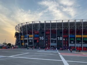 Stadion "974" bzw "Ras Abu Aboud Stadium" in Doha/Katar (Foto: eigene Quelle)