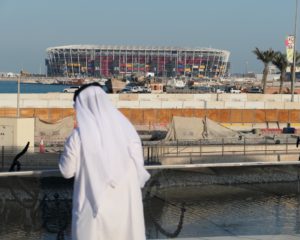 Im Nationalmuseum Katar: Stadion "974" bzw "Ras Abu Aboud Stadium" in Doha/Katar (Foto: eigene Quelle)