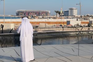 Im Nationalmuseum Katar: Stadion "974" bzw "Ras Abu Aboud Stadium" in Doha/Katar (Foto: eigene Quelle)