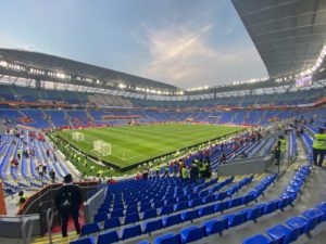 Stadion "974" bzw "Ras Abu Aboud Stadium" in Doha/Katar (Foto: eigene Quelle)