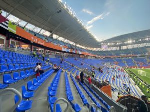 Stadion "974" bzw "Ras Abu Aboud Stadium" in Doha/Katar (Foto: eigene Quelle)