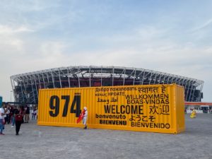 Stadion "974" bzw "Ras Abu Aboud Stadium" in Doha/Katar (Foto: eigene Quelle)