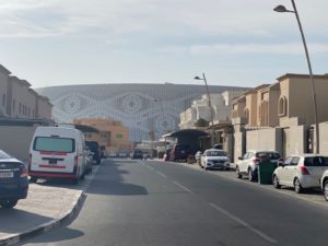 Das Al-Thumama-Stadion südlich von Doha (eigene Fotoquelle)