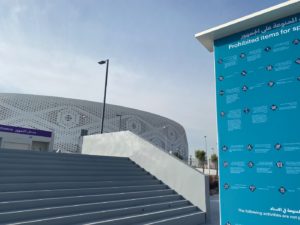 Das Al-Thumama-Stadion südlich von Doha (eigene Fotoquelle)