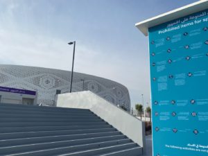 Das Al-Thumama-Stadion südlich von Doha (eigene Fotoquelle)