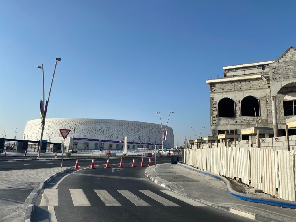 Das Al-Thumama-Stadion südlich von Doha (eigene Fotoquelle)