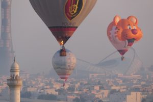 Das Khalifa International WM Stadion 2022 in Doha aus der Luft (eigene Fotoquelle)