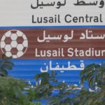 Wegweiser zum neuen Lusail Stadion