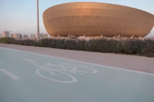 Fahrradwege am neuen Lusail Stadion