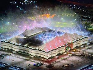 Das Al Bayt WM Stadion beim Finale des FIFA Arabic Cup 2021