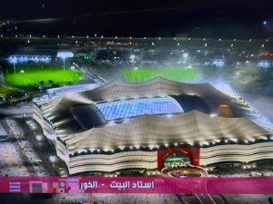 Das Al Bayt WM Stadion beim Finale des FIFA Arabic Cup 2021