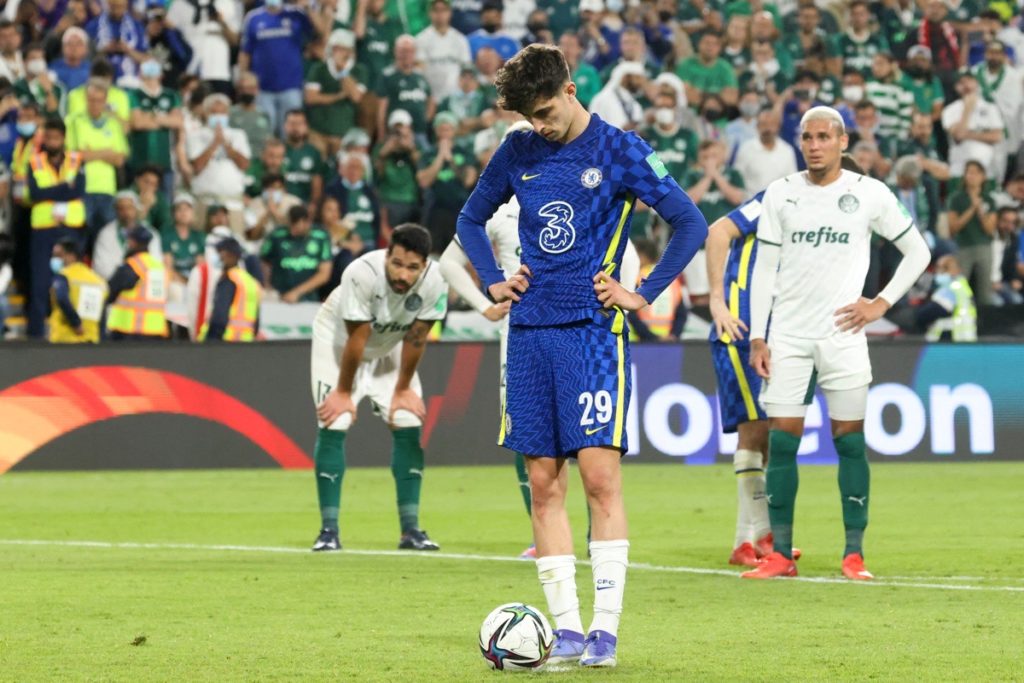 Chelsea's Kai Havertz gewinnt die FIFA Club WM sowie die Champions League 2021 - beides Male schießt er das Siegtor im Finale! (Photo by KARIM SAHIB / AFP)