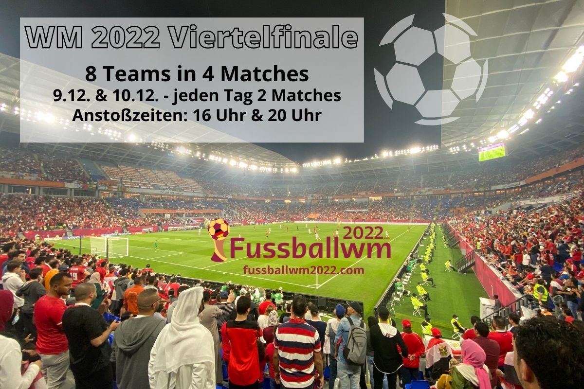 WM 2022 Viertelfinale - Spielplan