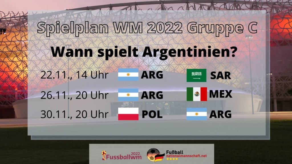 Wann spielt Argentinien bei der WM 2022?