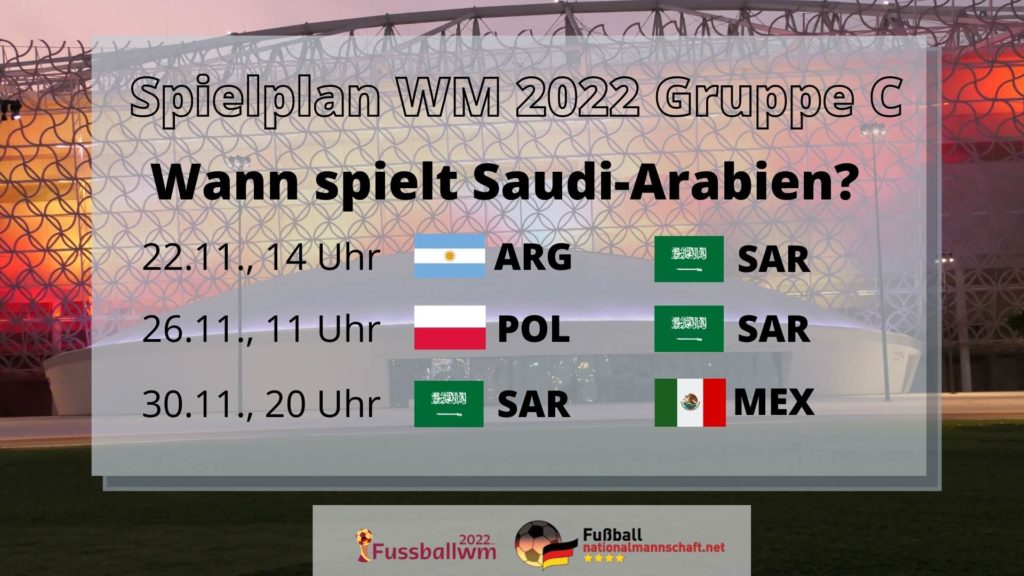 Wann spielt Saudi-Arabien bei der WM 2022?