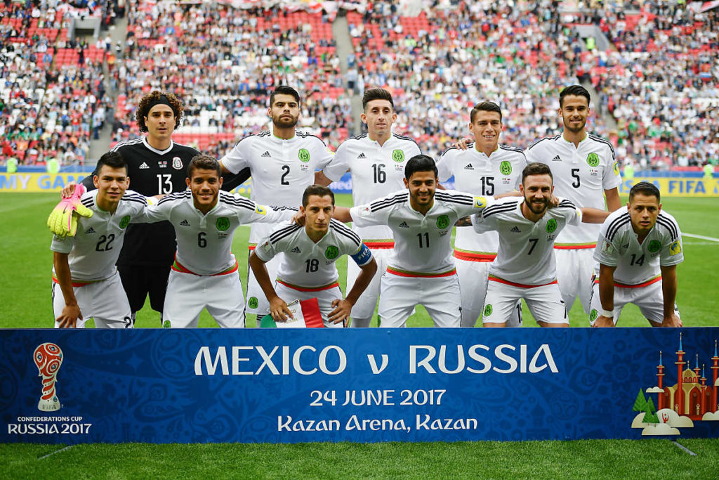 Mexikos Startaufstellung beim Confed Cup 2017 in Russland (Foto AFP)