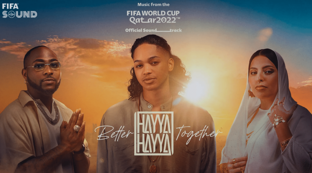Hayya Hayya (Better Together) ist die erste einer Reihe von Singles, die aus dem offiziellen Soundtrack zur FIFA Fussball-Weltmeisterschaft Katar 2022™ mit mehreren Titeln veröffentlicht werden.