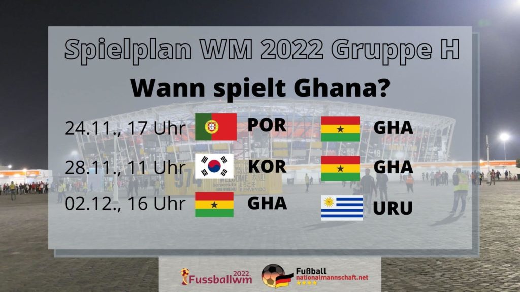 Wann spielt Ghana bei der WM 2022?