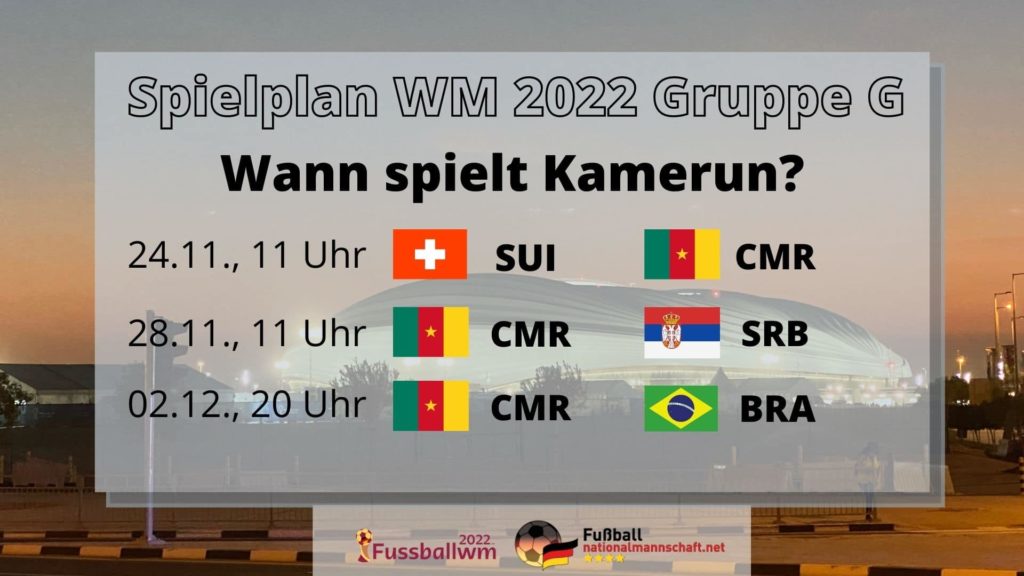 Wann spielt Kamerun bei der WM 2022?