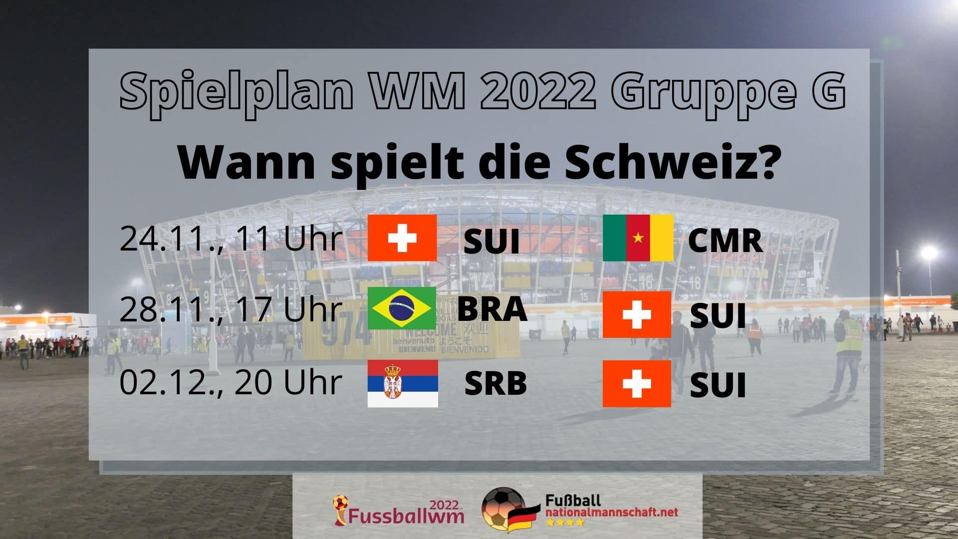 Wann spielt die Schweiz bei der WM 2022?