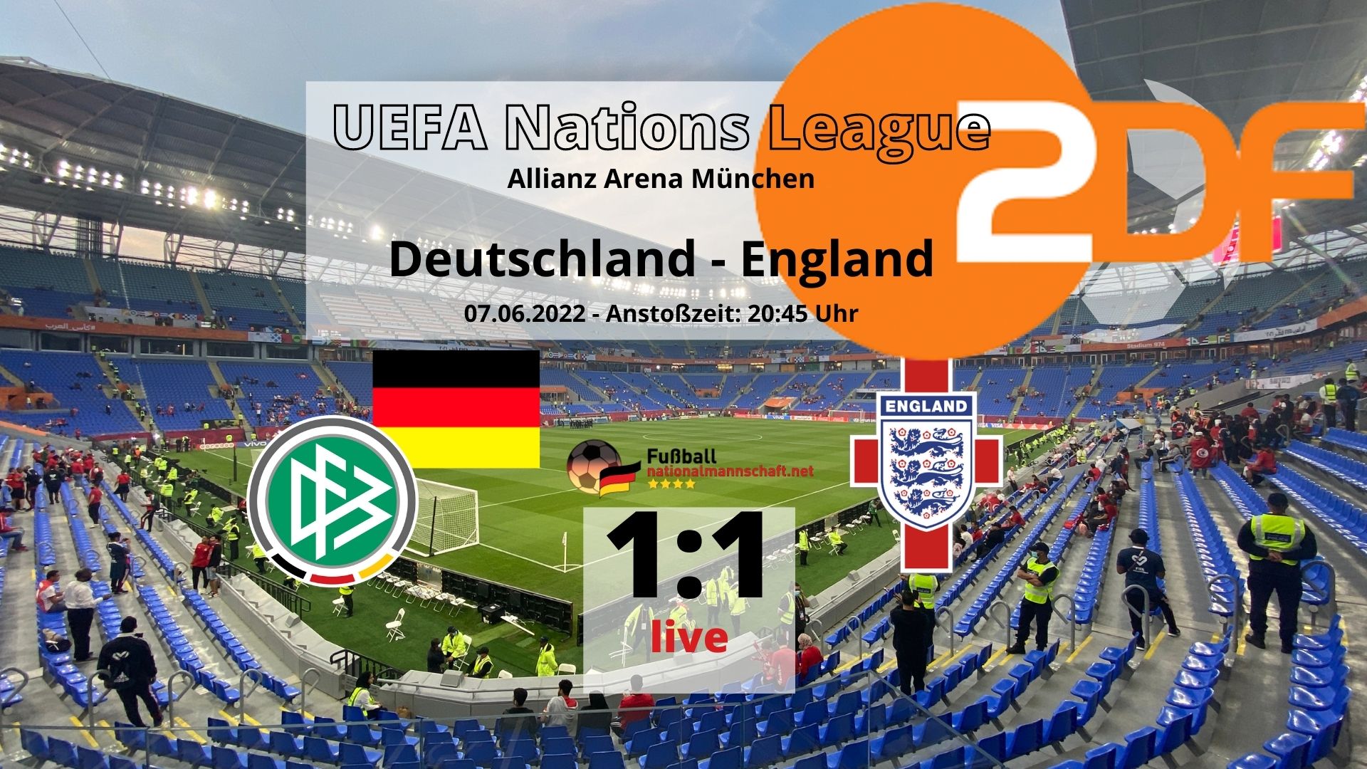 Länderspiel Deutschland gegen England heute