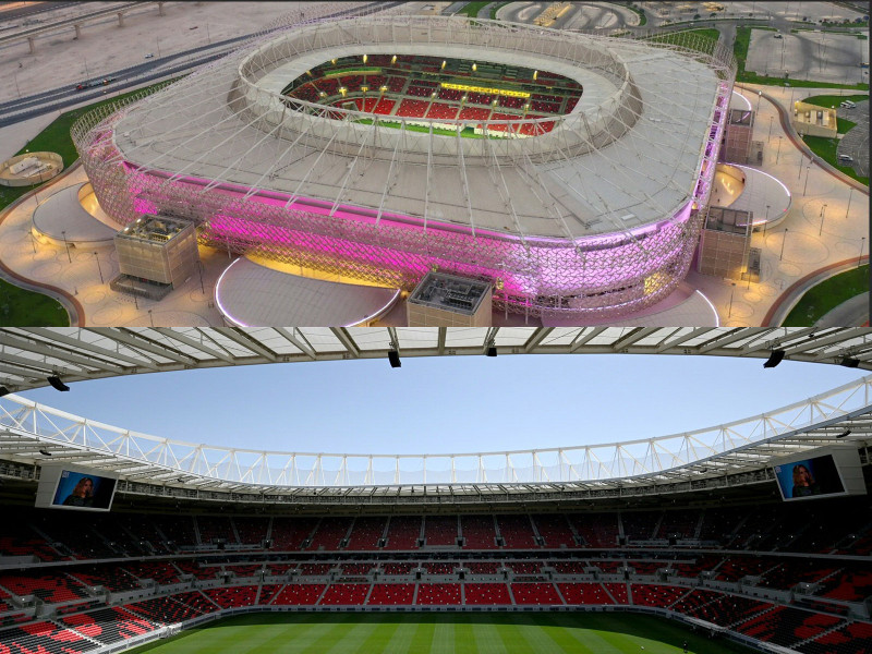  Das Ahmed Bin Ali Stadion westlich von Doha (Foto eigene Quelle)