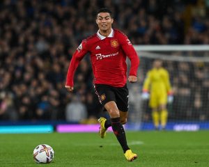 Cristiano Ronaldo im Manchester United Trikot mit der Rückennummer 7 am 9.Oktober 2022 (Photo by Craig Thomas/News Images)