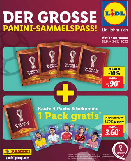 Panini Sammelbilder - sparen bei Lidl