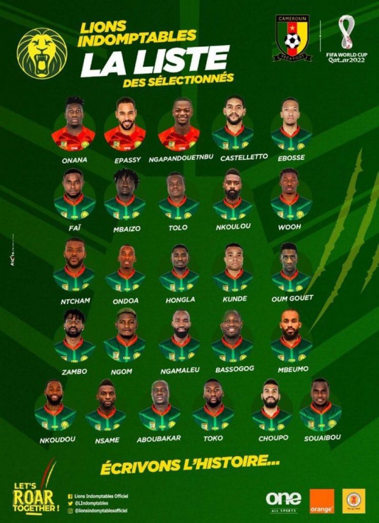 Kamerun WM Kader