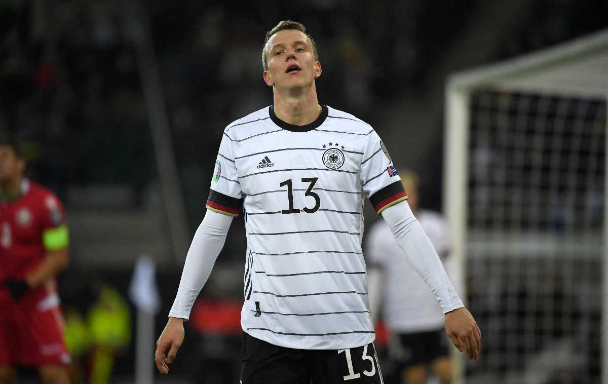 Lukas Klostermann in der EM 2021 Quali gegen Weißrussland im November 2019. (Photo by INA FASSBENDER / AFP)