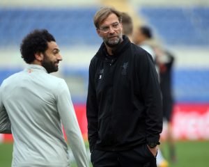 Jürgen Klopp und Salah vom FC Liverpool (Copyright depositphotos.com m.iacobucci.tiscali.it)