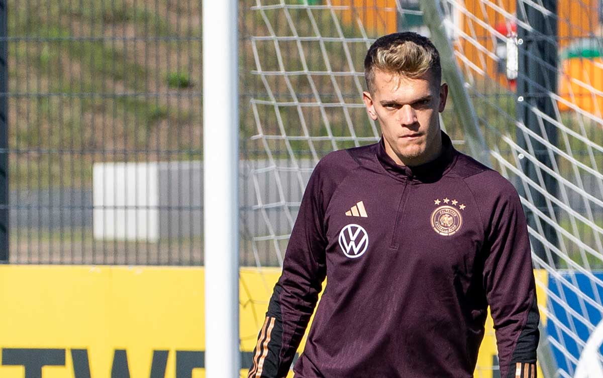 Matthias Ginter beim DFB Training am 22.September 2022 vor derm Länderspiel gegen Ungarn (Photo by ANDRE PAIN / AFP)