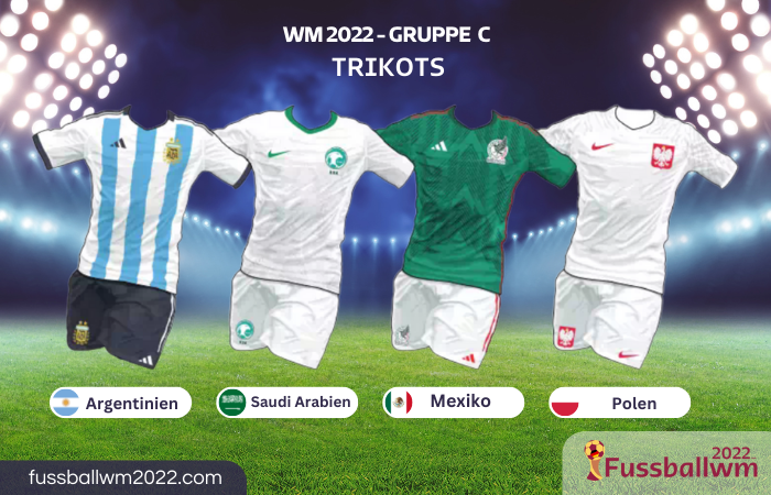 WM 2022 Gruppe C Trikots