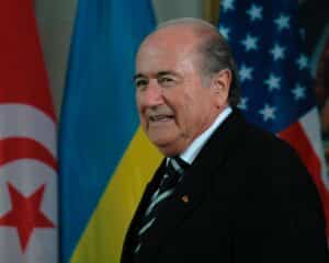 Sepp Blatter - Empfang fuer die FIFA und das Organisationskomitee der Fussballweltmeisterschaft 2006, 7. Juli 2006, Bundeskanzleramt, Berlin-Tiergarten. Foto Depositphotos.com