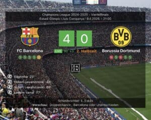 Fußball heute Ergebnis: Dortmund verliert 4:0 chancenlos