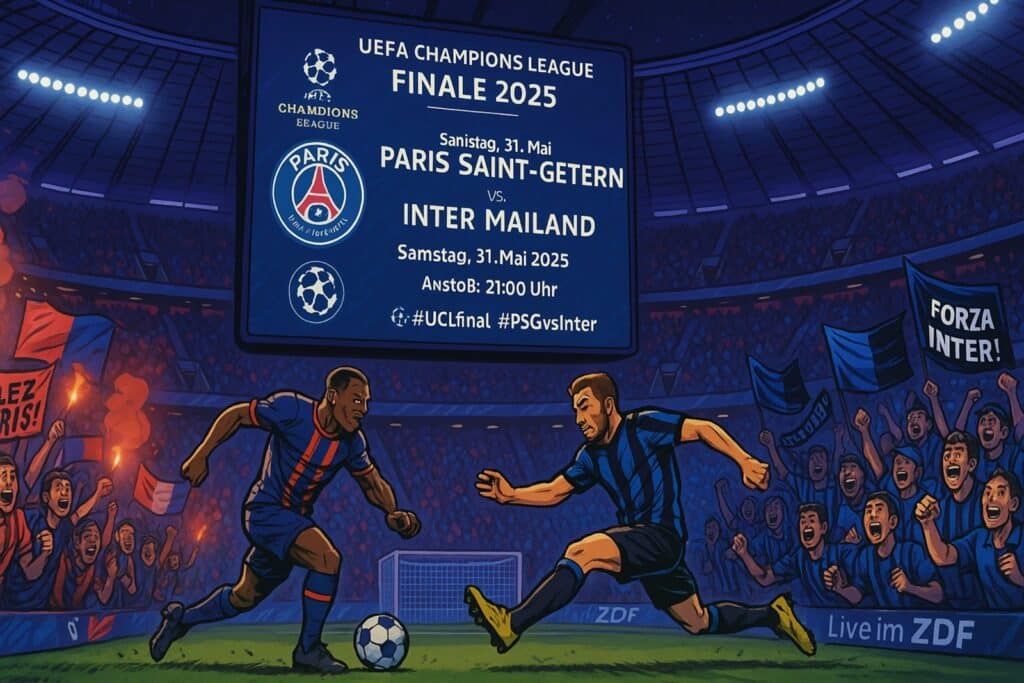 Fußball heute ZDF live: Champions League Finale im Free-TV ab 21 Uhr