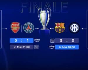 Fußball heute: Amazon überträgt heute Inter Mailand gegen FC Barcelona