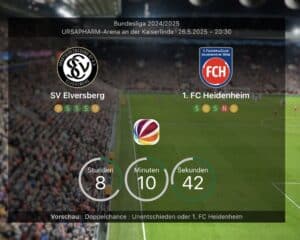 Fußball heute Relegation: Wer überträgt Elversberg gegen Heidenheim im TV live?