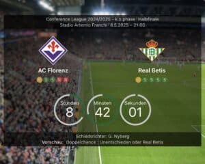 Fußball heute: Wer zeigt AC Florenz gegen Betis Sevilla?