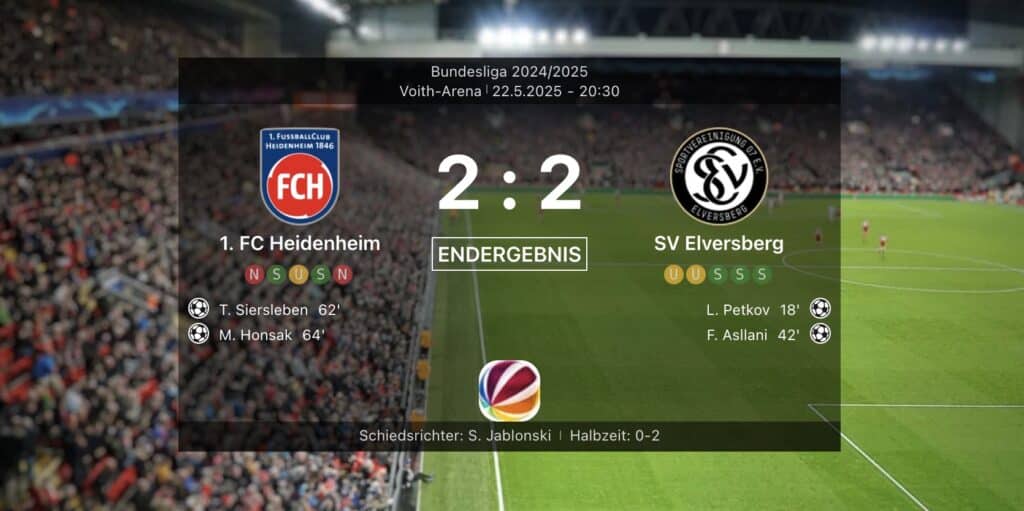 Relegation: Heidenheim und Elversberg vor dem Showdown um die Bundesliga